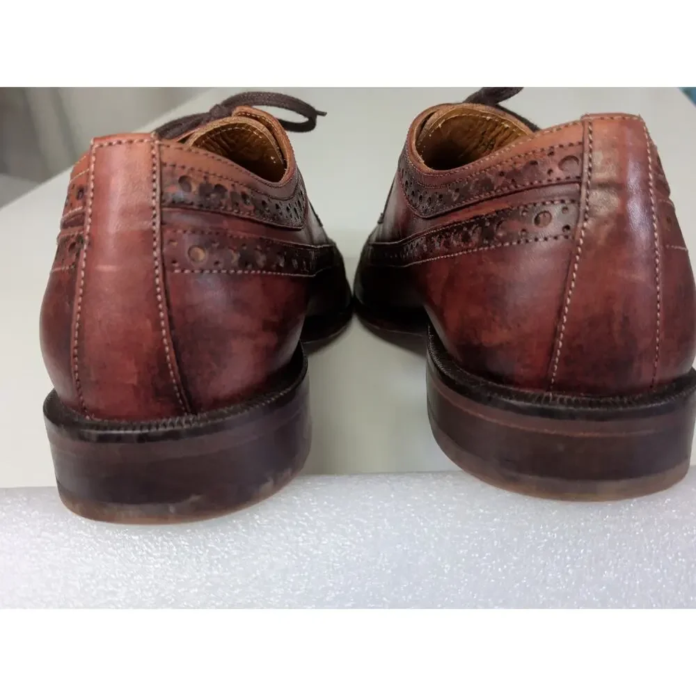Eclectic Grandpa handmade leather derby oxford Size 26.5 /8.5